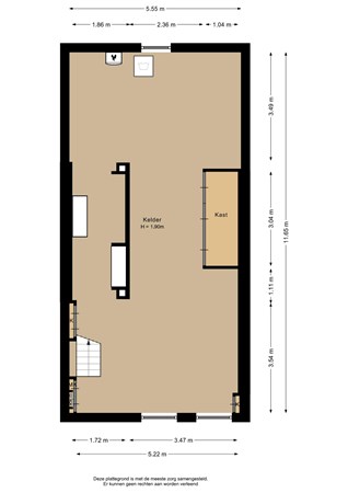 Floorplan - Mathenesserweg 93A, 3027 HK Rotterdam